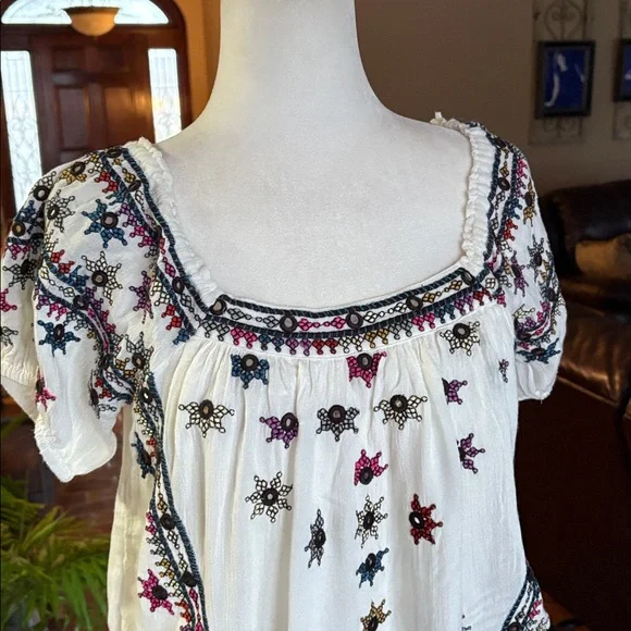 Free People embellished bubble top size XS - Picture 7 of 14